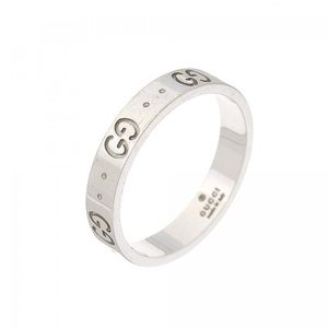 Gucci icon thin band 18K white gold ring